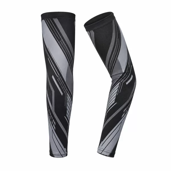 Sun protection ice silk arm sleeves with custom logo pattern printing, sports arm guards, manufacturer-customized models
