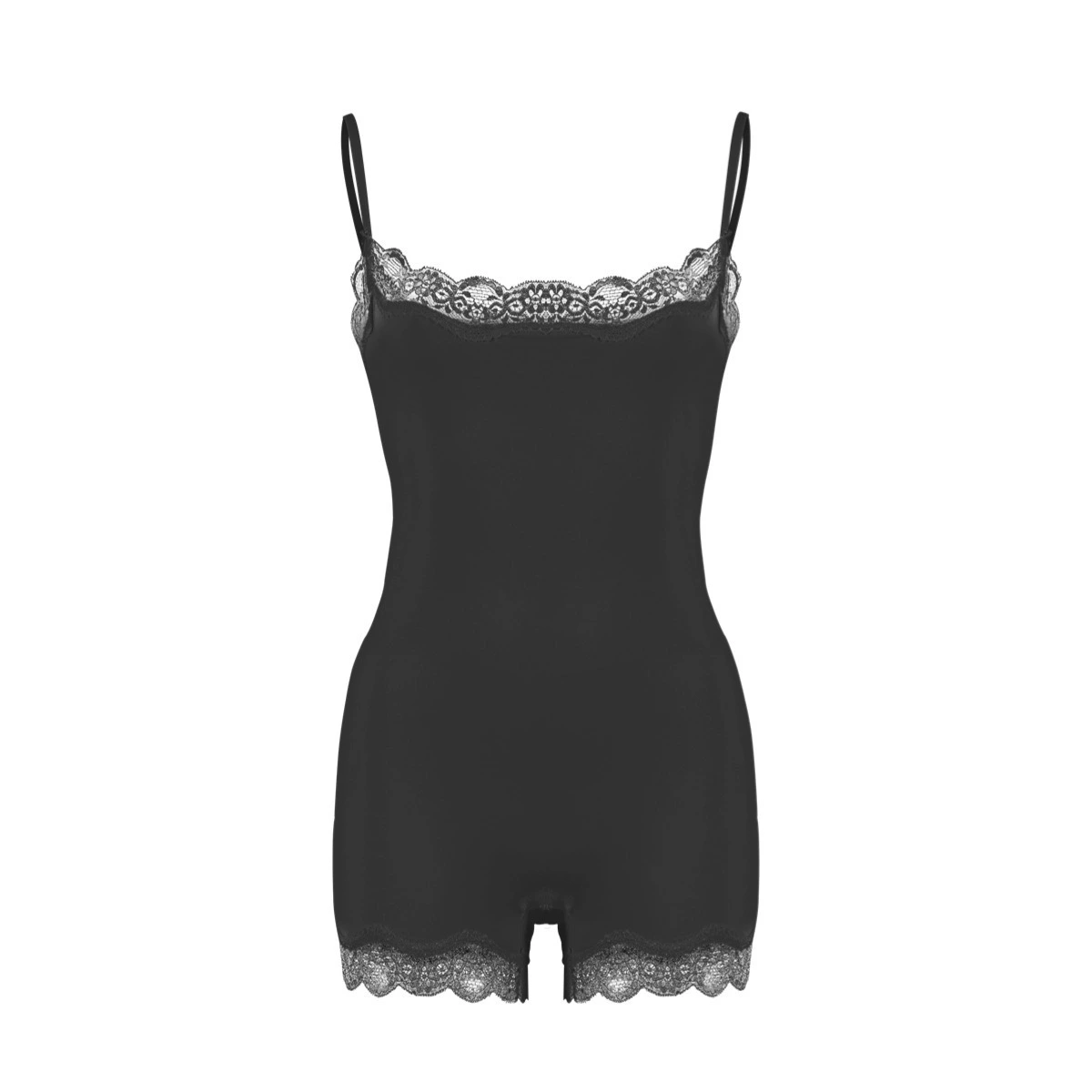 Shapewear bodysuit, corrective lace one-piece, lifting effect, women's slimming control