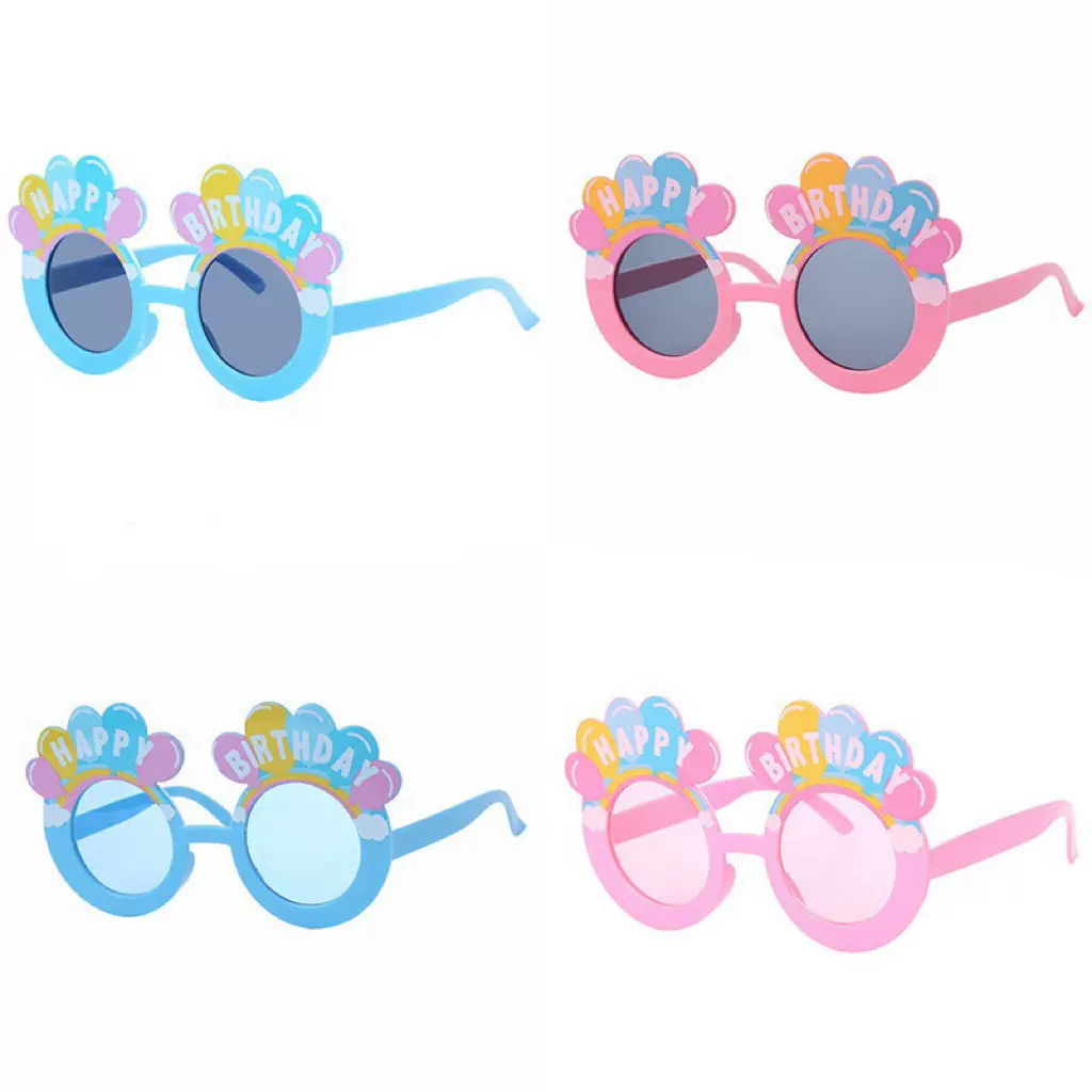 生日搞怪眼镜气球派对眼镜主题装饰道具创意生日眼镜拍照装饰用品