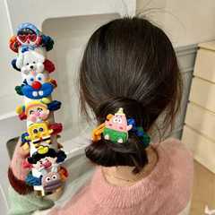 かわいい高弾力太めゴムとヘアゴムの新商品のハイエンド夏の髪飾り