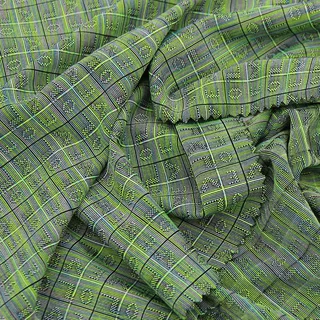 缎染涤氨弹力提花布 双面格子衬衫连衣裙 西装休闲服裤装布料