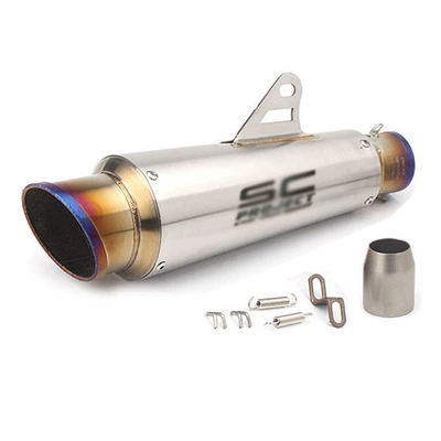 Shark Mouth over Exhaust Motorcycle Exhaust Pipe Suitable for Ninja 400/Z250/R6/R1/Cbr/Mt07/R3 (Motorcycle exhaust pipe) - type-a-sc