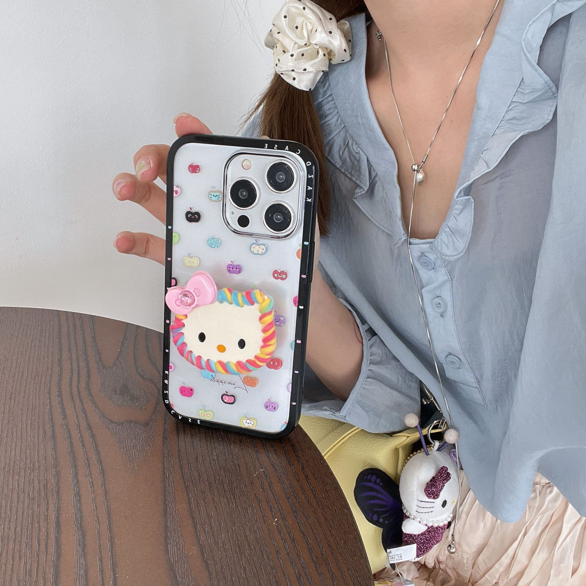 Color dopamina expresión KT para Apple 15Pro/16Pro funda para teléfono móvil 14ProMax chica 13 nuevo 16P