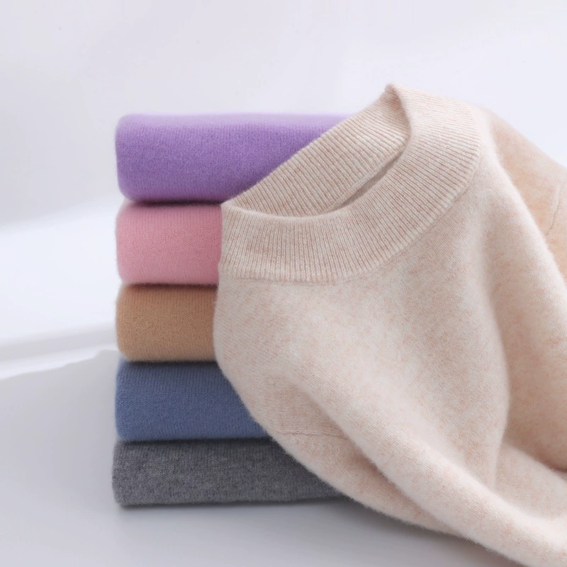 A острые осенние и зимние детские чистые шерстяные свитера для мальчиков и девочек с круглым вырезом