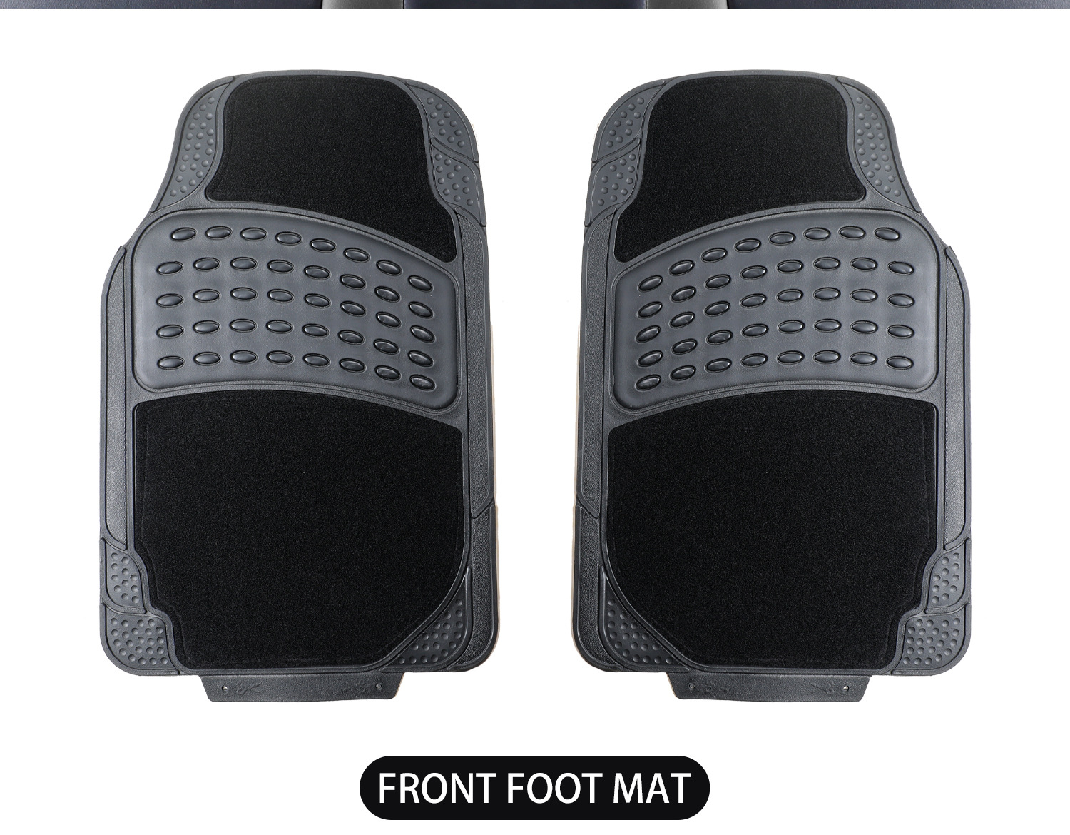 Car Floor Mats 4-Piece Set Pvc Waterproof Anti-Slip Universal Floor Mats Durable for All Seasons Export Wholesale Factory Direct Sales