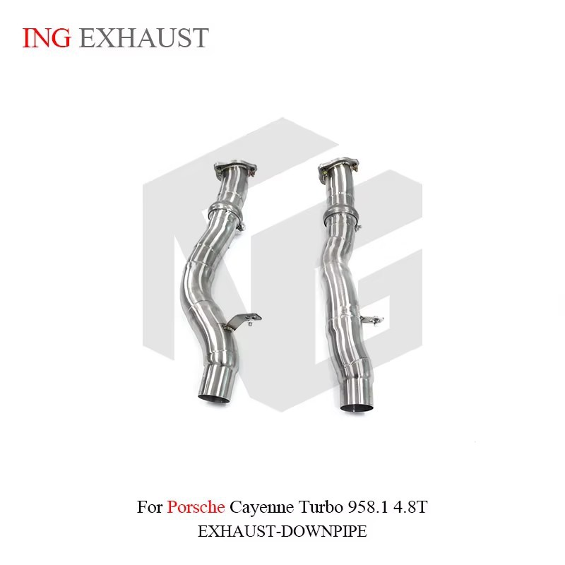 Suitable for Porsche Cayenne Turbo 958.1 4.8T front exhaust pipe stainless steel