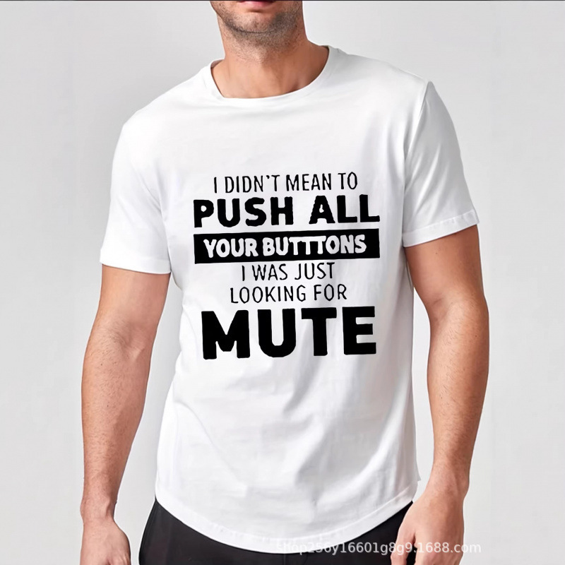 【Cross-Border European Sizes】Cross-Border Exclusive Supply Etsy Summer Men's and Women's Push All Letter Print T-Shirt 【Cross-Border European Sizes】Cross-Border Exclusive Supply Etsy Summer Men's and Women's Push All Letter Print T-Shirt