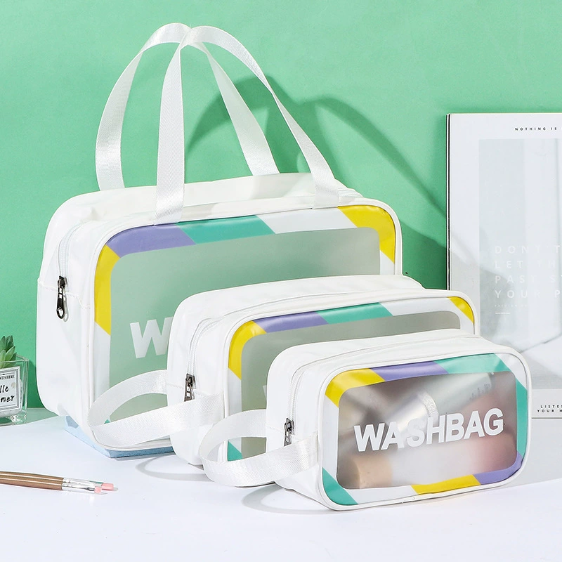 Удобный портативный косметичка, водонепроницаемая органайз bag для путешествий ПВХ, стиль высокого качества