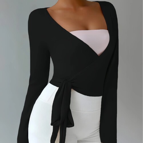 lulu's new long-sleeved cardigan yoga wear sports outdoor cover-up sun protection top strapped light jacket