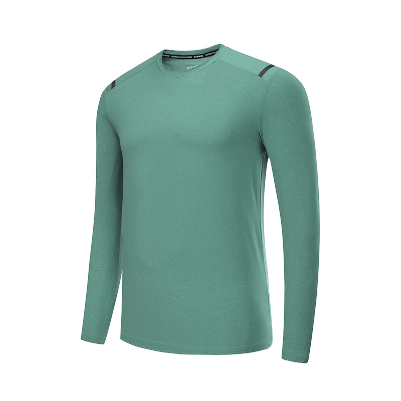 Camisetas deportivas de secado rápido para hombre, estilo europeo y americano, de manga larga, ajustadas, elásticas, para baloncesto, correr, entrenamiento físico