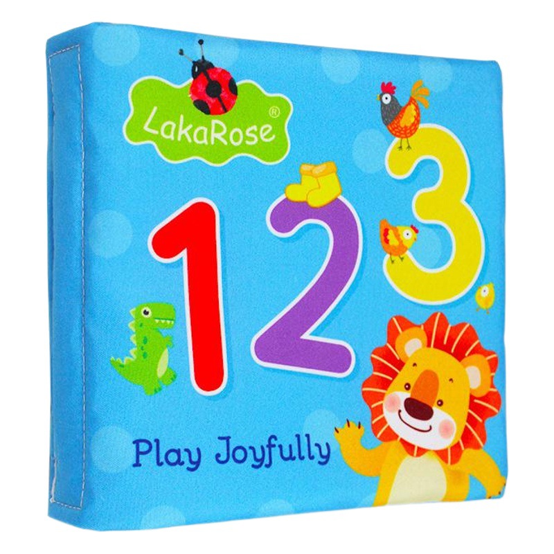 Bebé tridimensional libro de tela grande letras inglesas y números iluminación bebé educación temprana juguete de papel desgarrable