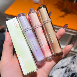 Ice Tea Fruit-Like Mirror Lip Glaze, Moisturizing Pouty Lips, Long-Lasting, Not Easy to Fade, Film-Forming, Transparent Round Tube Glass Lip Gloss