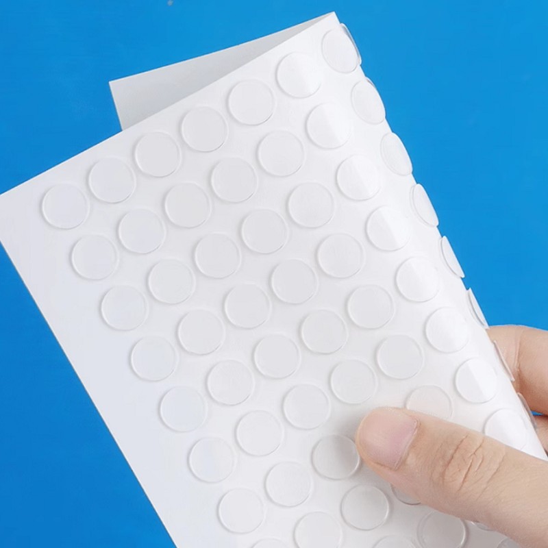 点胶无痕 圆形圆点亚克力强粘性 固定 粘贴纳米胶带