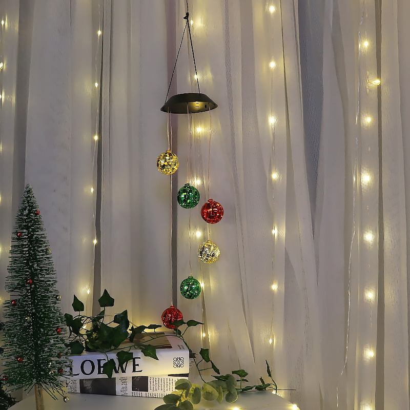 Luces de Navidad, Luces LED de Campanas de Viento, Luces Decorativas para Exteriores, Luces de Bajo Voltaje, Impermeables, Luces de Colores, Luces LED de Cadena de Gran Venta Transfronteriza