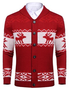 R 99452 Christmas Knit Cardigan �}�Qᘿ��_�� �羳����