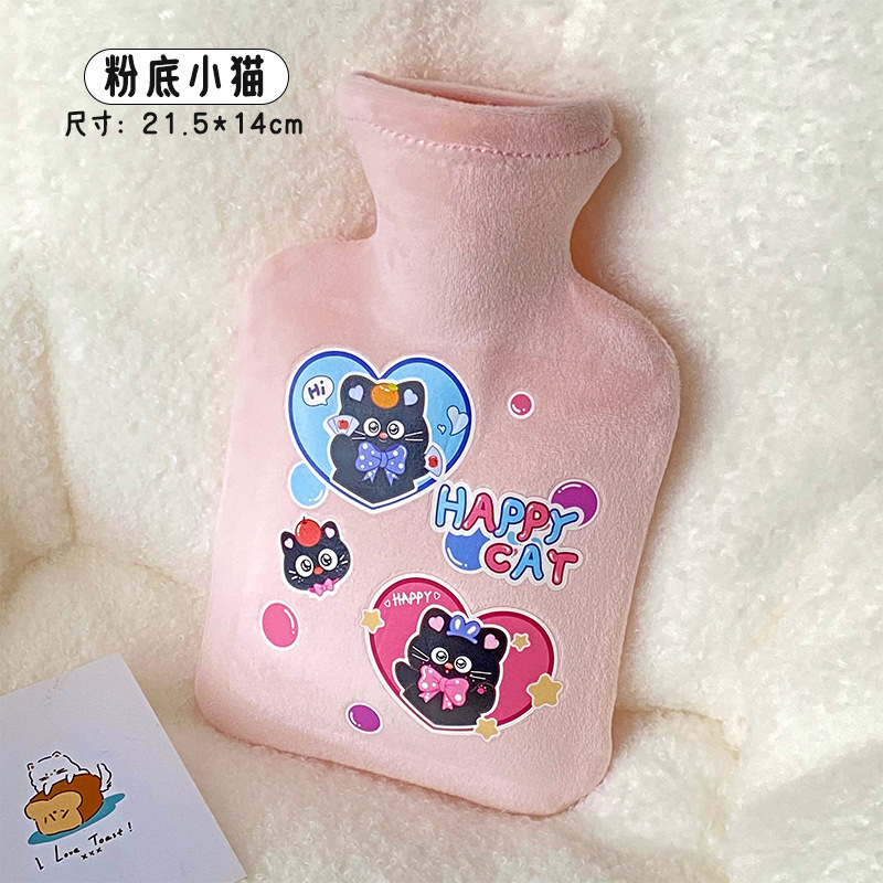 かわいいウサギの子犬の暖かい手袋は環境保護の内胆を厚くして、布のカバーを取り外して水の湯たんぽの湯たんぽの卸売りをします。|undefined