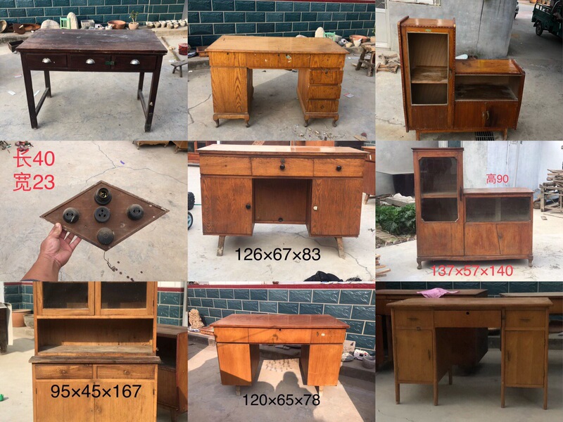 Nostalgic Old Objects Rural 7080 Old Furniture Office Desk Tv Cabinet Old Chair Desk Decorative Ornaments