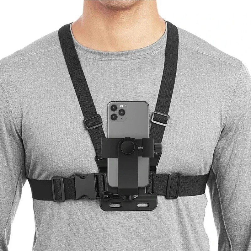 Action Camera First-Person Perspective Shooting Fishing Chest Mount Live Streaming Outdoor Cycling Phone Holder