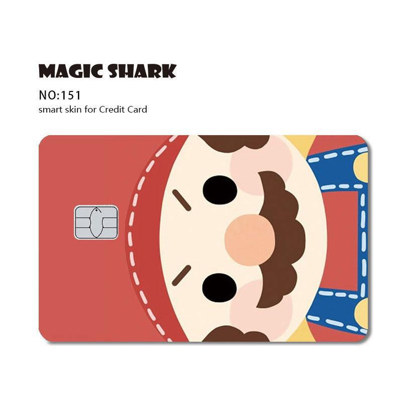 Transfronterizo 2025 nueva licencia de cazador piel tarjeta de crédito / tarjeta bancaria pegatinas de automóviles de núcleo pequeño impermeable