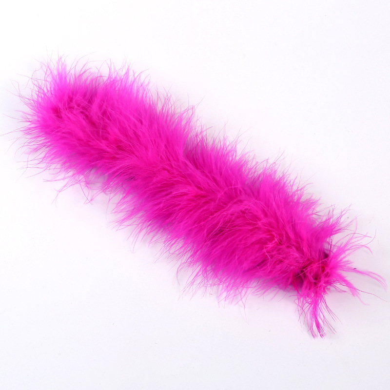 로즈 레드 칠면조 깃털 스냅 링