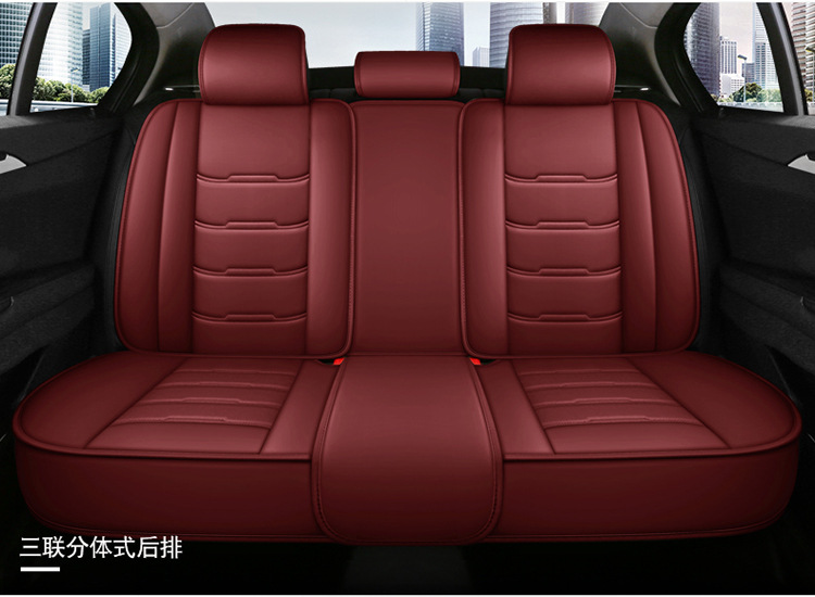 All-Inclusive Scimitar-Shaped Full Leather/Full Ice Silk All-Season Universal Car Seat Cushion Amazon Foreign Trade Wholesale Breathable and Comfortable