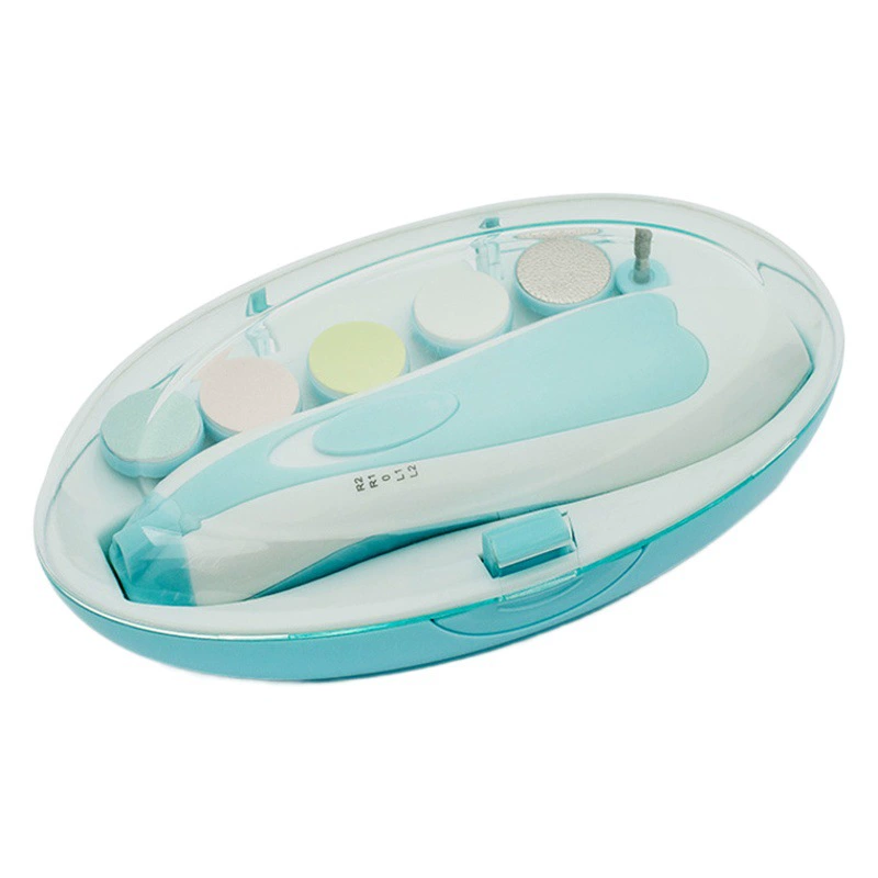 Детская шлифовальная машинка для ногтей, электрическая машинка для стрижки ногтей с защитой от царапин, набор инструментов для маникюра для новорожденных детей, оптовая продажа с фабрики