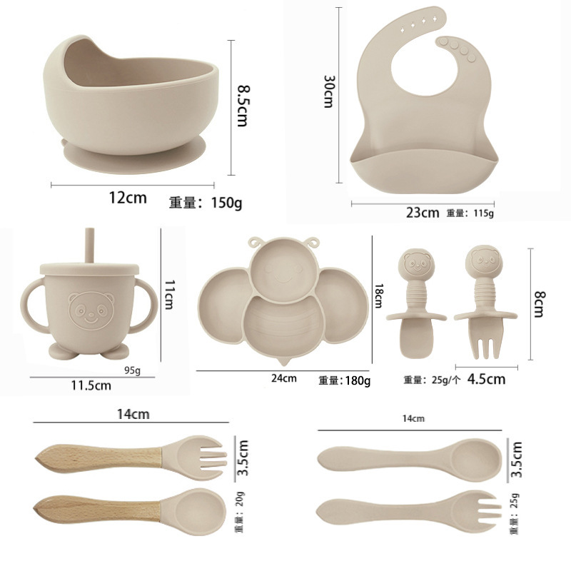 Bee Baby Plate Plate División Plate Baby Chuck Plate Plate Pla
