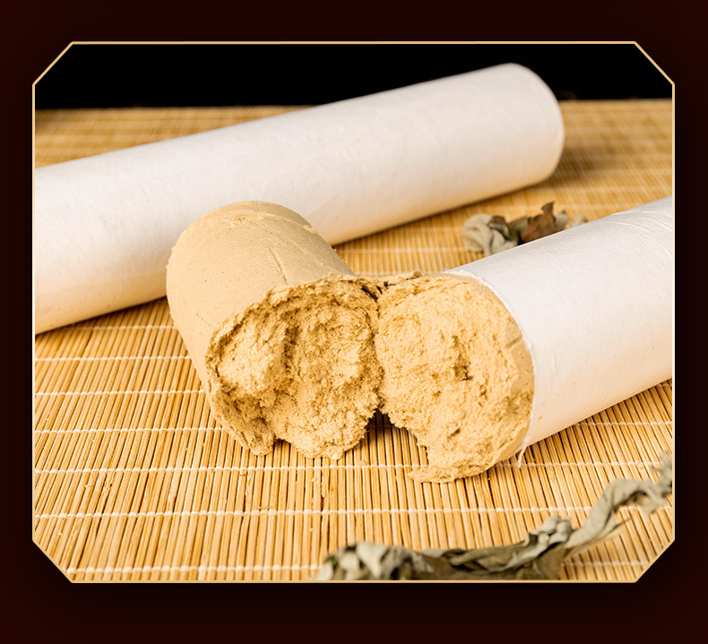 50:1 Golden Moxa Stick 4cm Thick Ai Tiao Moxibustion Roll for Home and Clinic Use 20cm in use