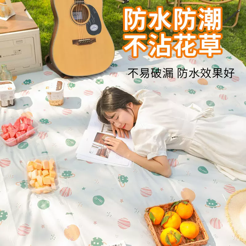 一次性户外露营野餐垫防潮垫单双人隔脏防油沙滩垫草坪地垫遮雨布