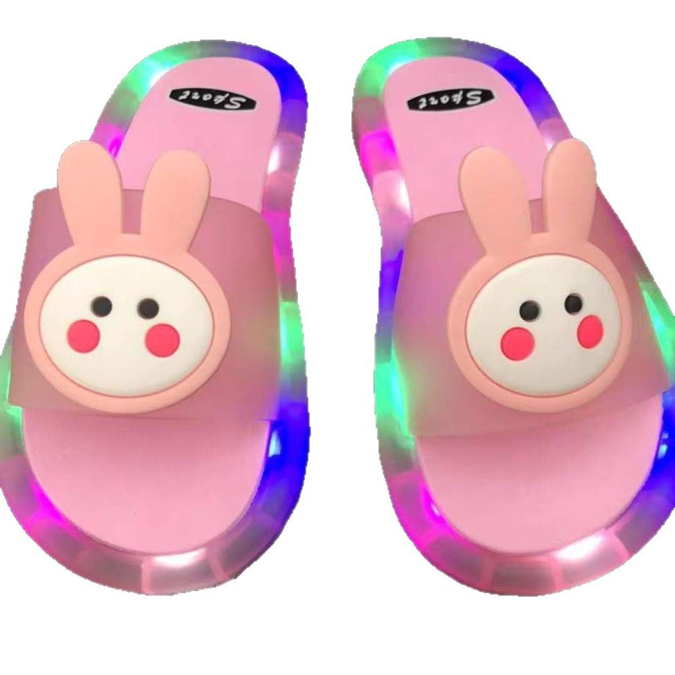 Zapatillas para niños Zapatillas luminosas Zapatillas de moda de dibujos animados Zapatillas de unicornio Unicorn Cruz espejo