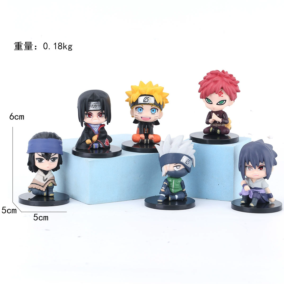 PVC Figure Set (Naruto) — Kakashi, Naruto, Sakura Desktop Ornaments, Multi‑pose Kit