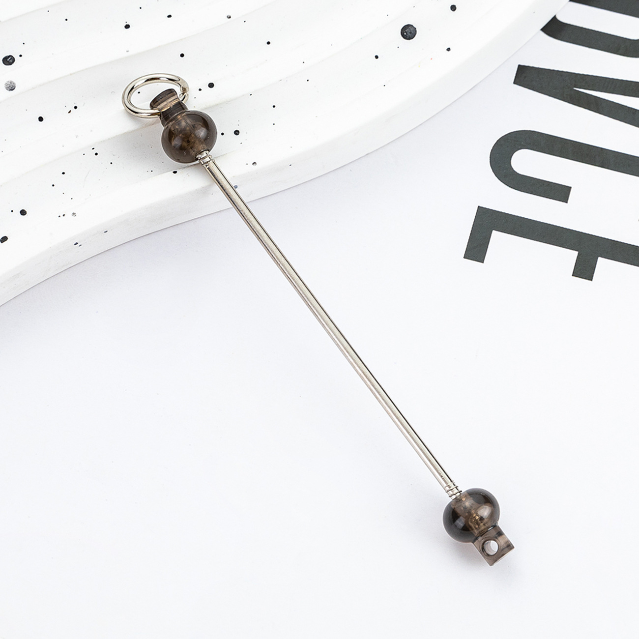 Nuevo DIY de cuentas hechas a mano bastón de cuentas creativo llavero de cuentas accesorios colgante cremallera decoración de cuentas