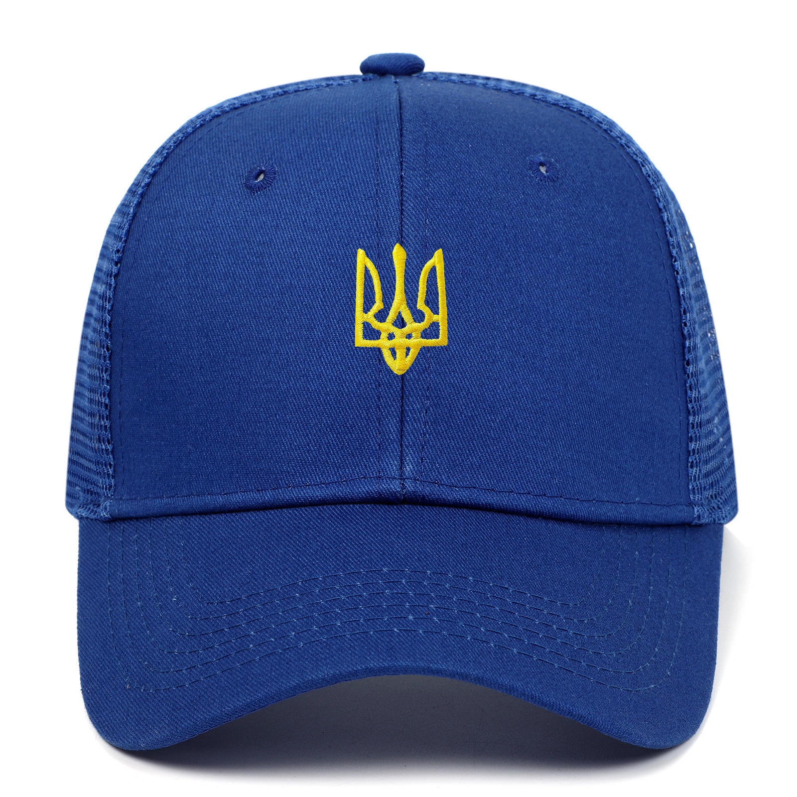 6-piece mesh cap sapphire blue