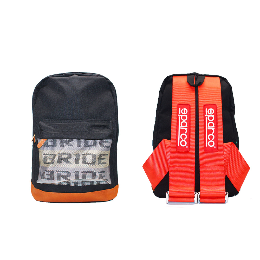 Factory Direct Supply Jdm New Takata Modified Seat Belt Small Backpack Racing Bride Backpack Computer Bag