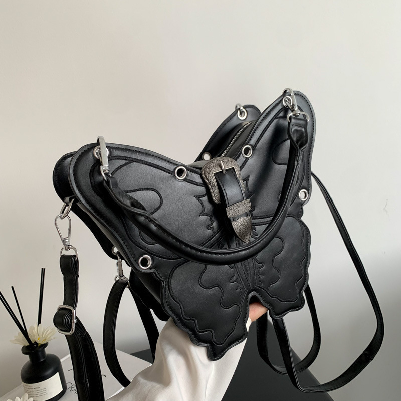 Moda nicho diseño retro mariposa mochila bolsa para mujeres 2023 nuevo todo-fósforo portátil crossbody textura bolsa de viaje