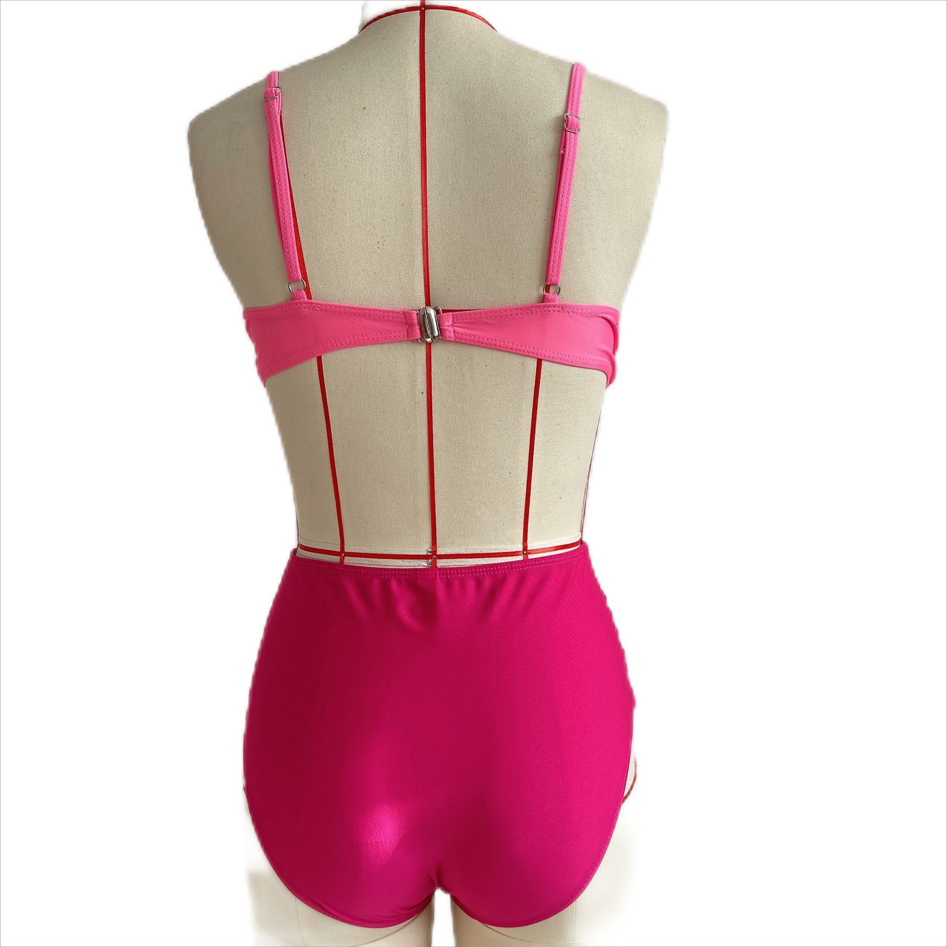 182g Weight Sexy Feel Of Sensation Mid Waist Panties Waist Bralette Bra Category Polyester Fabric Type 2 Pieces Set Quantity Swimming Pool, Beach Occasion Solid Color, Leopard Pattern Women's Gender Women's Solid Color Leopard 2 Pieces Set Bikinis Swimwear 31