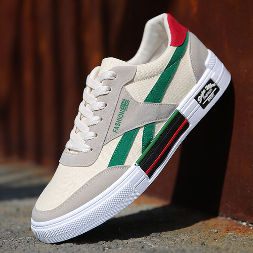 Spring and Autumn New Men's Breathable Canvas Shoes Korean Style Trendy Skate Shoes Casual Shoes Student Men's Shoes