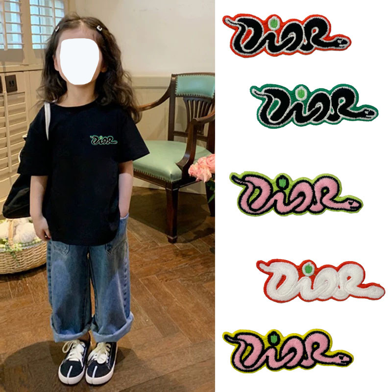 跨境批发卡通水溶刺绣小号小蛇布贴儿童服装手机壳配饰辅料补丁贴