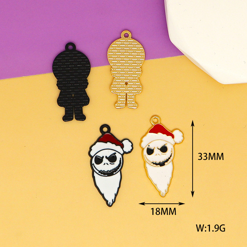36g Weight Pendant Jewelry Making Type 15*32mm, 16*32mm, 18*33mm Jewelry Making Size DIY Jewelry Accessories Classification 10 PCS/Package Quantity Alloy Material Halloween Festival Ghost Pattern Enamel Design Cute, Funny Style 10 PCS/Package 15*32mm 16*32mm 18*33mm Alloy Ghost Pendant 12