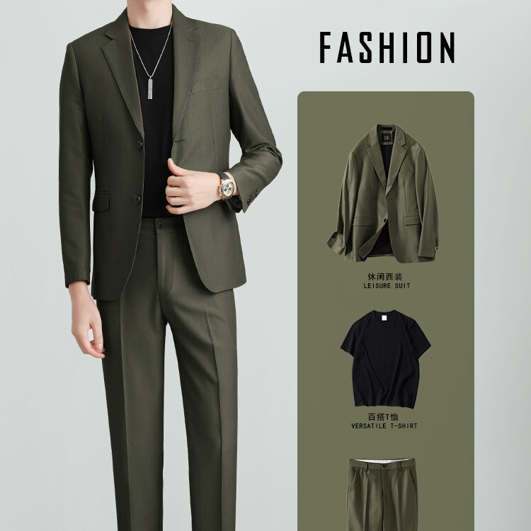 High-end Suit suit Boys Light Mature Korean Style Casual Slim-fit Coat Spring and Autumn Fashionable Single Top for Working Youth High-end Suit suit Boys Light Mature Korean Style Casual Slim-fit Coat Spring and Autumn Fashionable Single Top for Working Youth