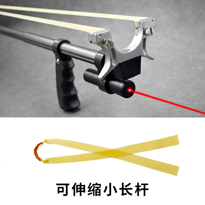 Slingshot Folding Slingshot with Flat Band Quick-Release Outdoor Competitive Infrared Laser Slingshot Cross-Border Slingshot Frame Wholesale