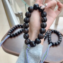乌木黑松露手持文玩佛珠手串文玩配饰DIY配件手串配件百搭精致厂