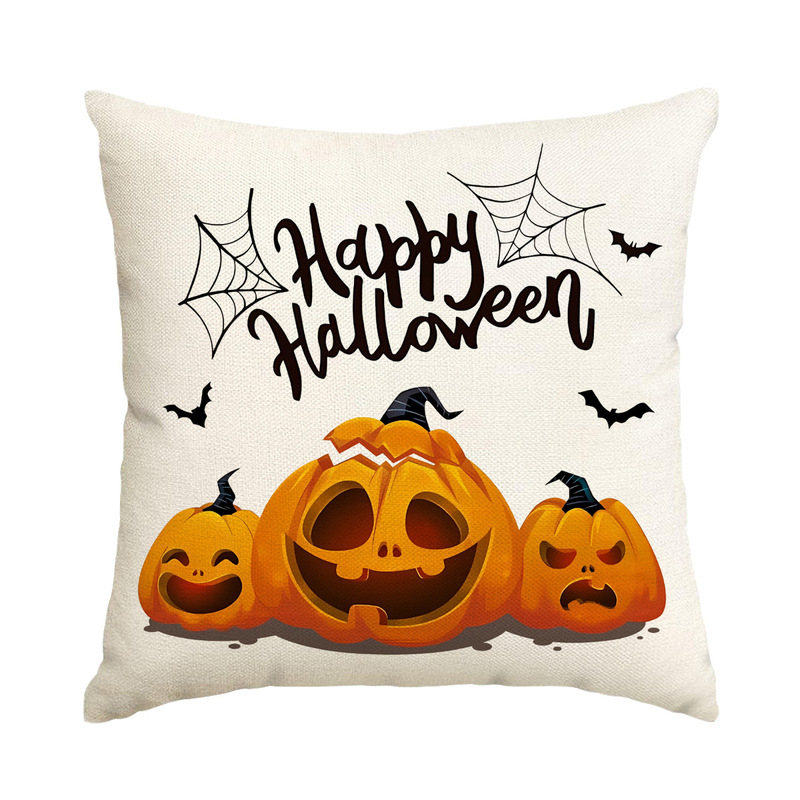 外国貿易クロスボーダーハロウィン枕カバーハッピーハロウィン面白いゴーストクッションカバーソファリビングルーム装飾枕|undefined