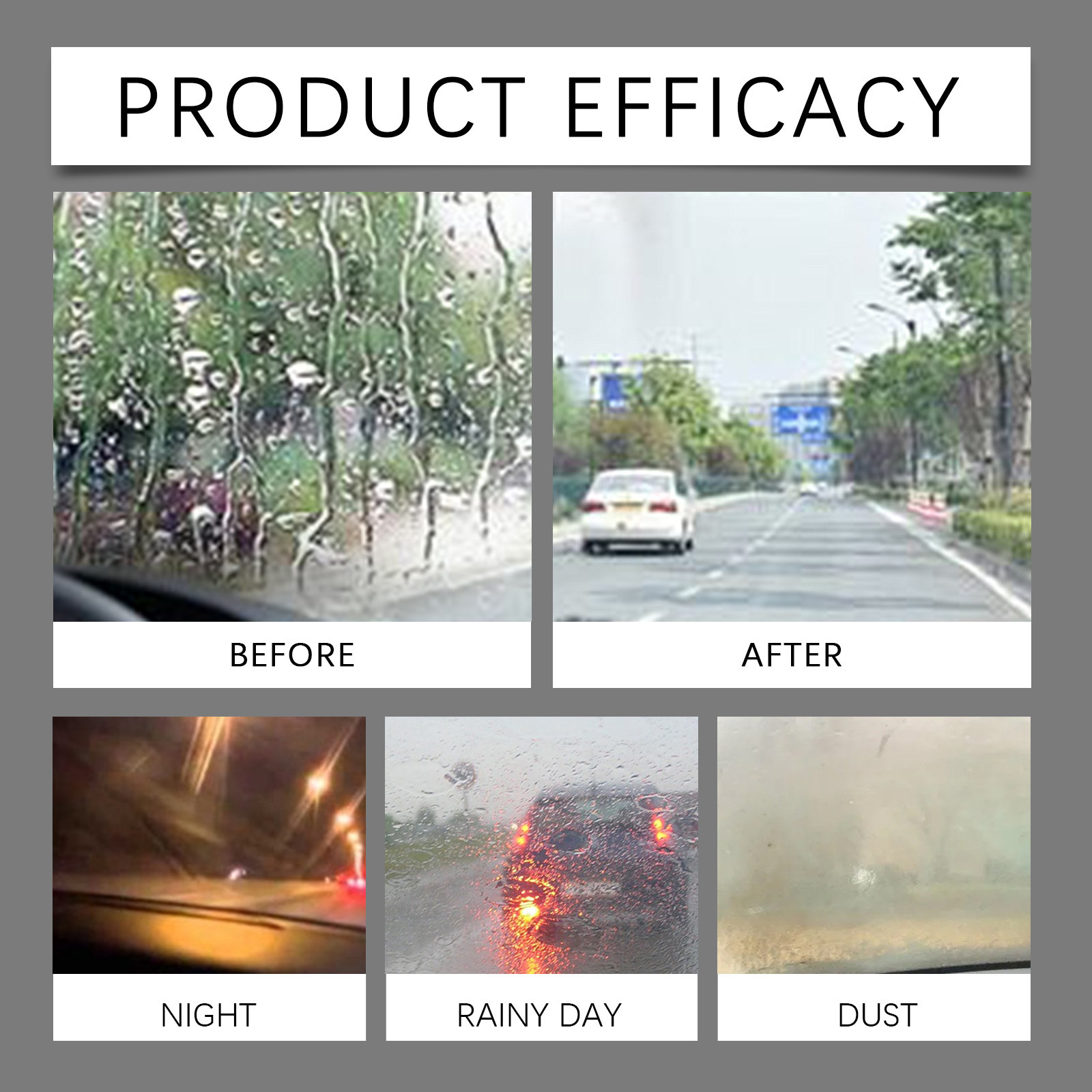 Car glass anti-fog agent windshield coating agent windshield stain removal anti-fog cleaning car coating agent
