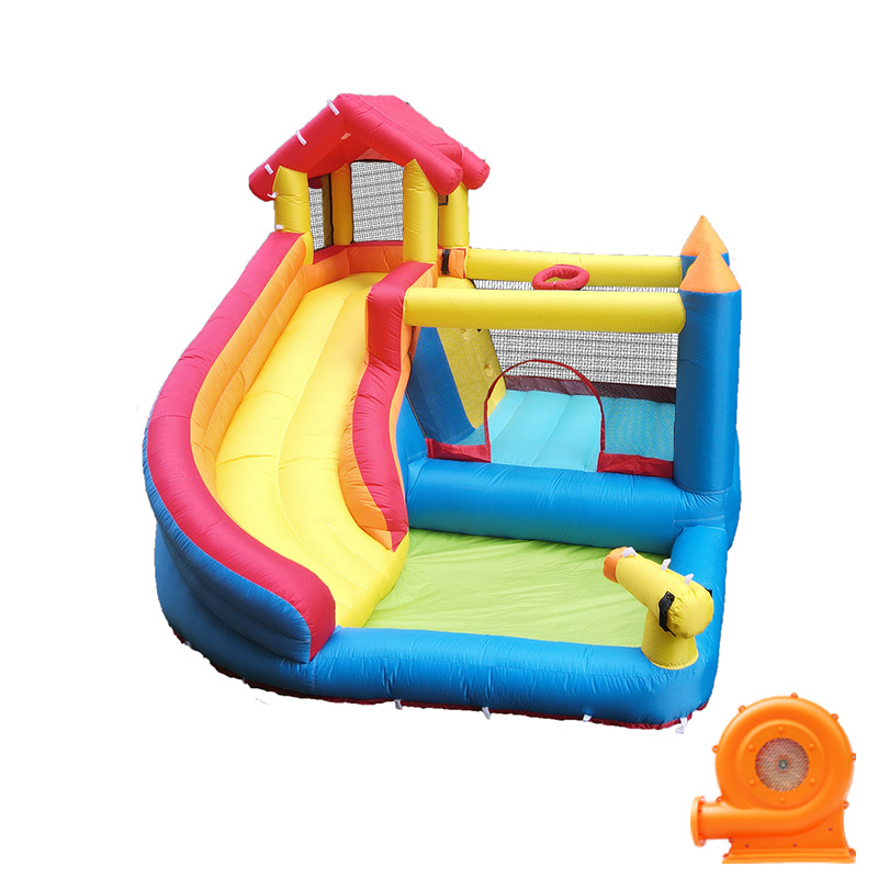 Amazon transfronteriza suministro al aire libre inflable trampolín entrada traviesa Castillo tobogán de agua rebote Castillo parque de atracciones