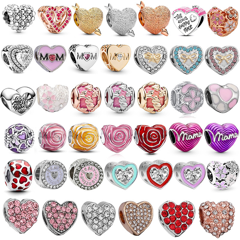 New Panjia Love Painting Oil Exquisite Rose Accessories Bracelet Beaded Material Jewelry Accessories Factory Outlet New Panjia Love Painting Oil Exquisite Rose Accessories Bracelet Beaded Material Jewelry Accessories Factory Outlet