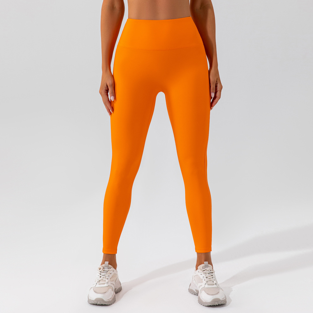 Pantalones de Yoga de Cintura Alta, Levanta Glúteos, para Correr al Aire Libre, Fitness, Sin Costuras, Sensación Desnuda, Ropa Deportiva Ajustada para Mujer