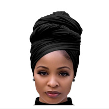 女士头巾长款头巾夏季透气轻质头巾纯色女式围巾柔软时尚披肩长巾