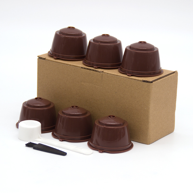 6 coffee capsule cups for DOLCE GUSTO coffee capsule shell filter box suit 6 coffee capsule cups for DOLCE GUSTO coffee capsule shell filter box suit