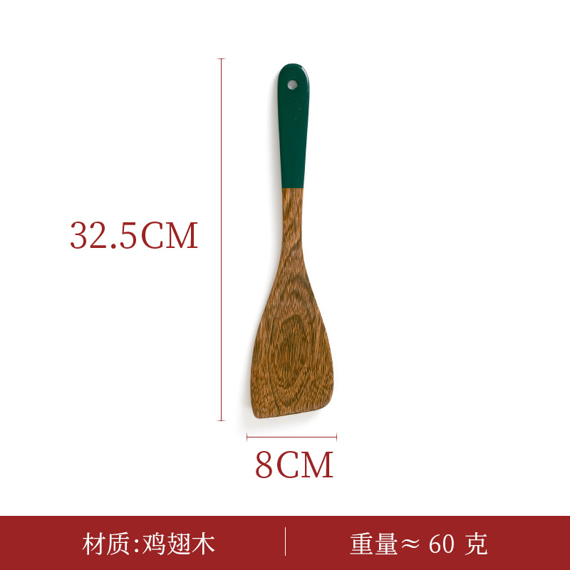 32.5CM 대형 녹색 손잡이 경사 삽(닭날개 나무)